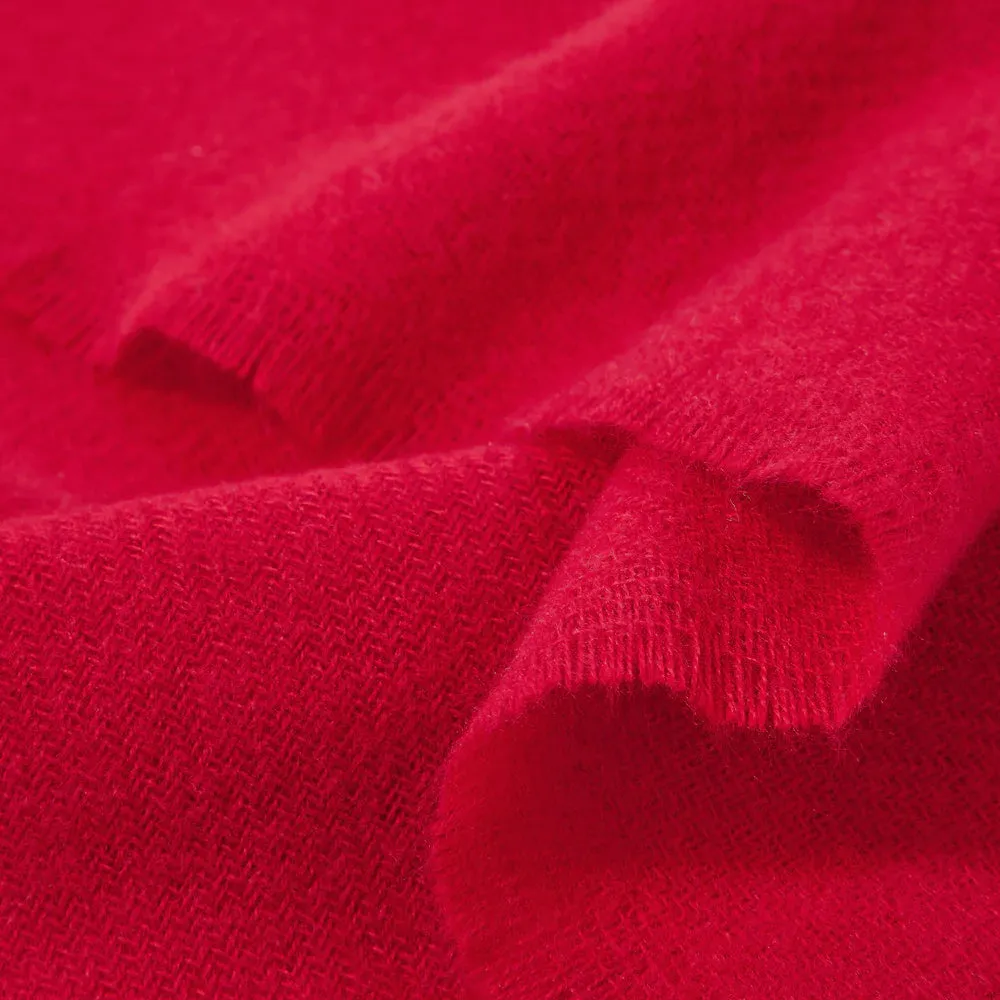 Accessorize London Women's Red Wells Supersoft Blanket