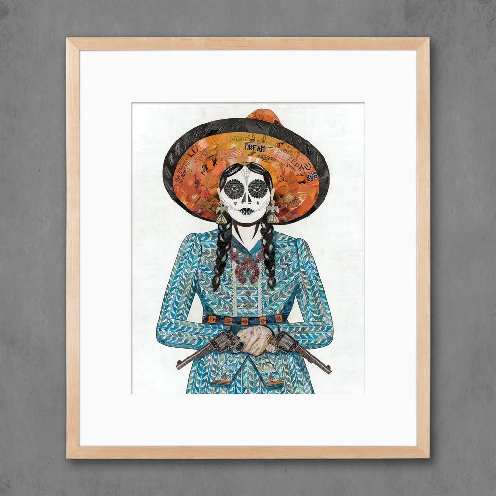 ADELITA (BLUE) limited edition paper print