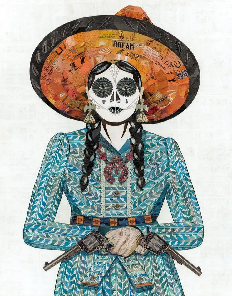 ADELITA (BLUE) limited edition paper print