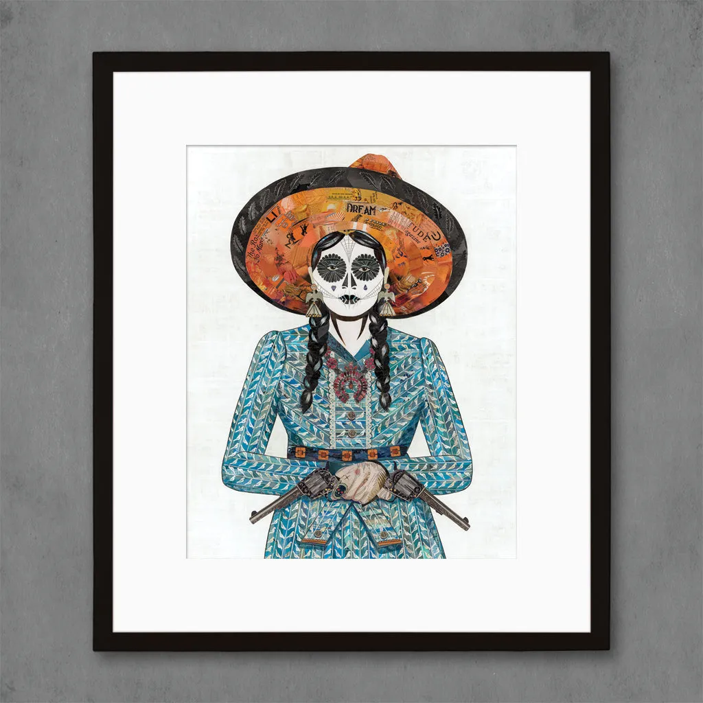 ADELITA (BLUE) limited edition paper print