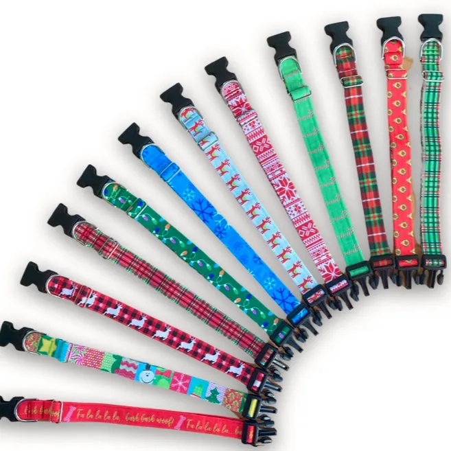 Candy Cane Christmas Collar