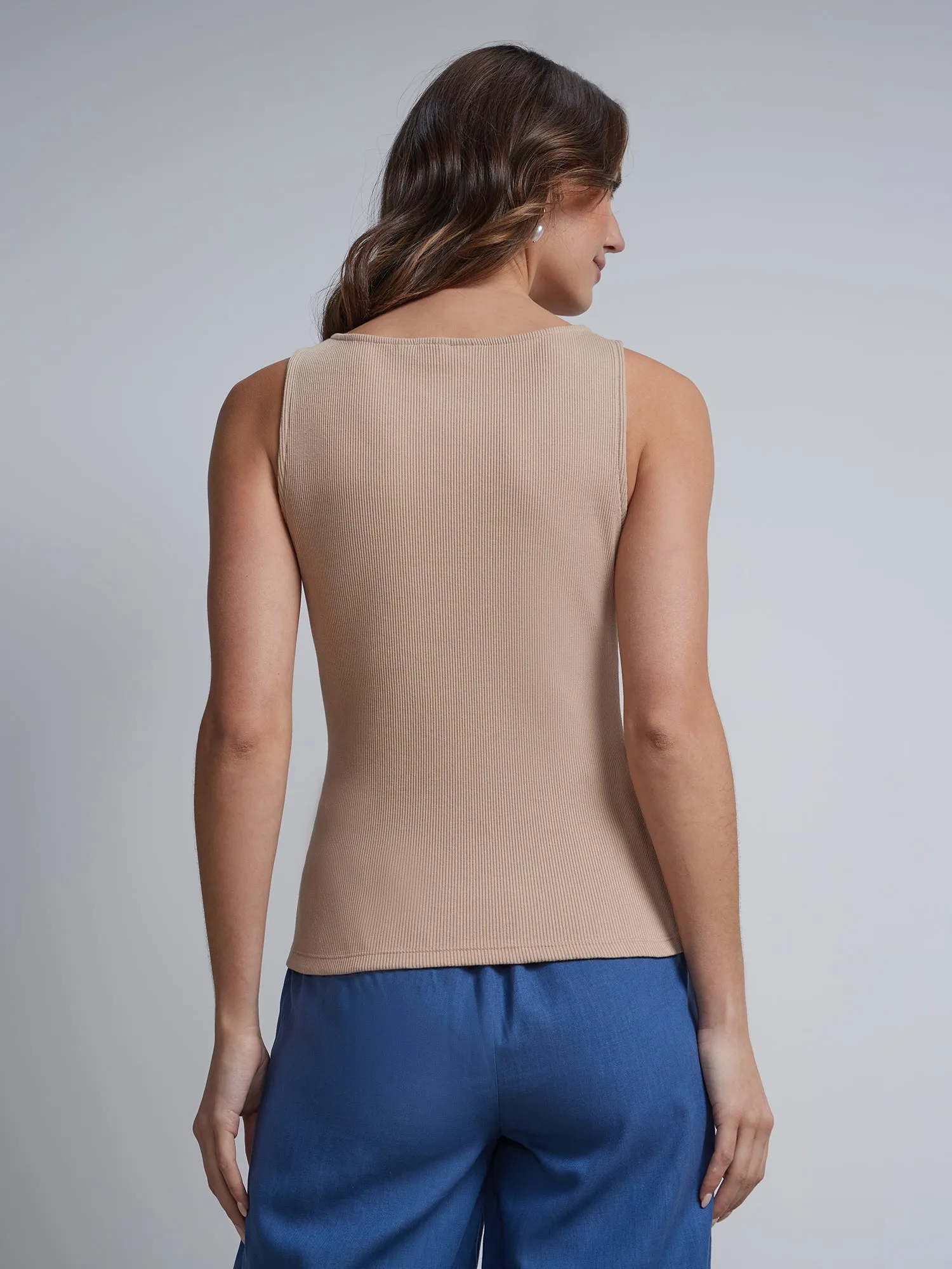 Cotton-Blend Tank Top
