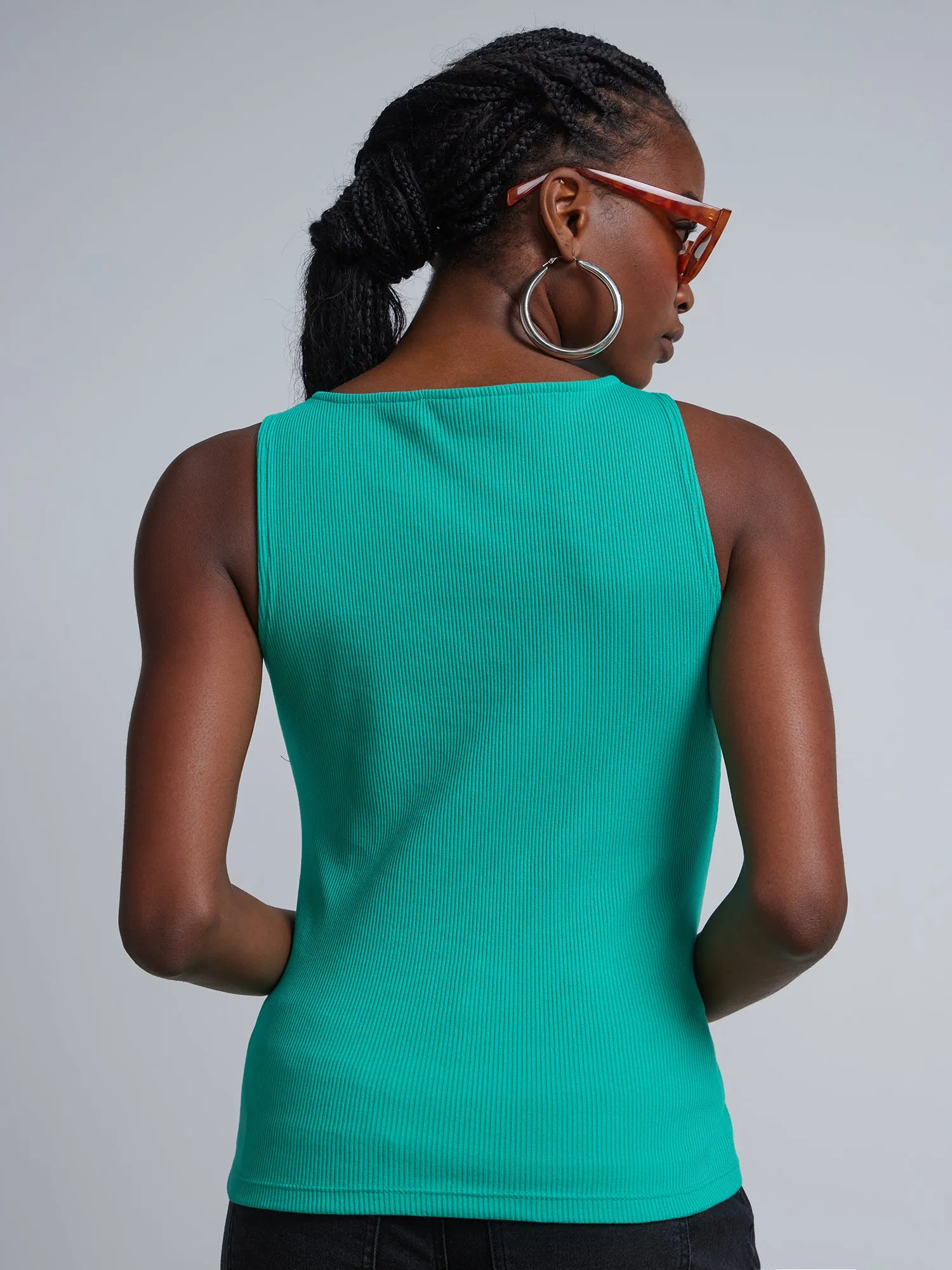 Cotton-Blend Tank Top