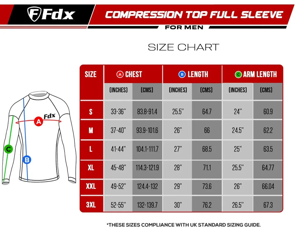 Fdx Thermolinx Blue Men's Base Layer Compression Top