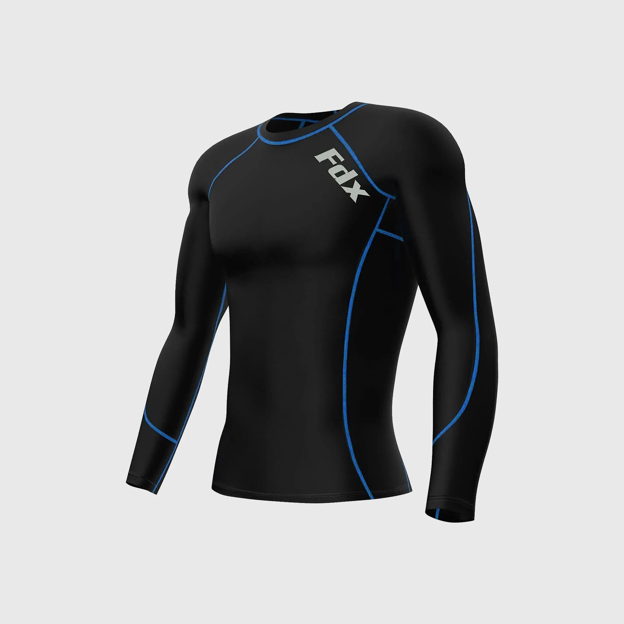 Fdx Thermolinx Blue Men's Base Layer Compression Top