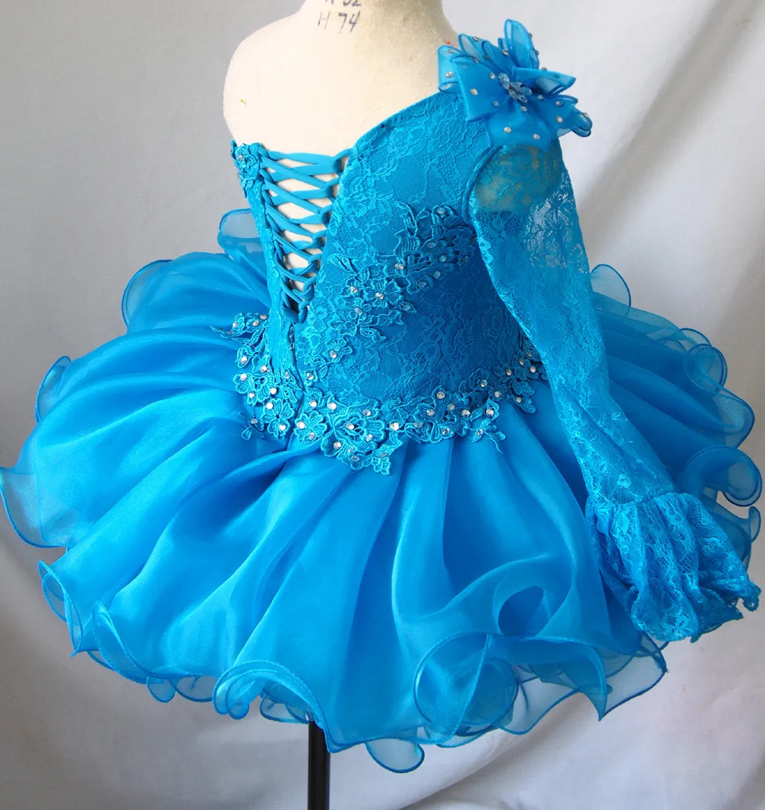 Infant/toddler/baby/children/kids glitz Girl's Pageant Dress for birthday,bridal,gift, G086