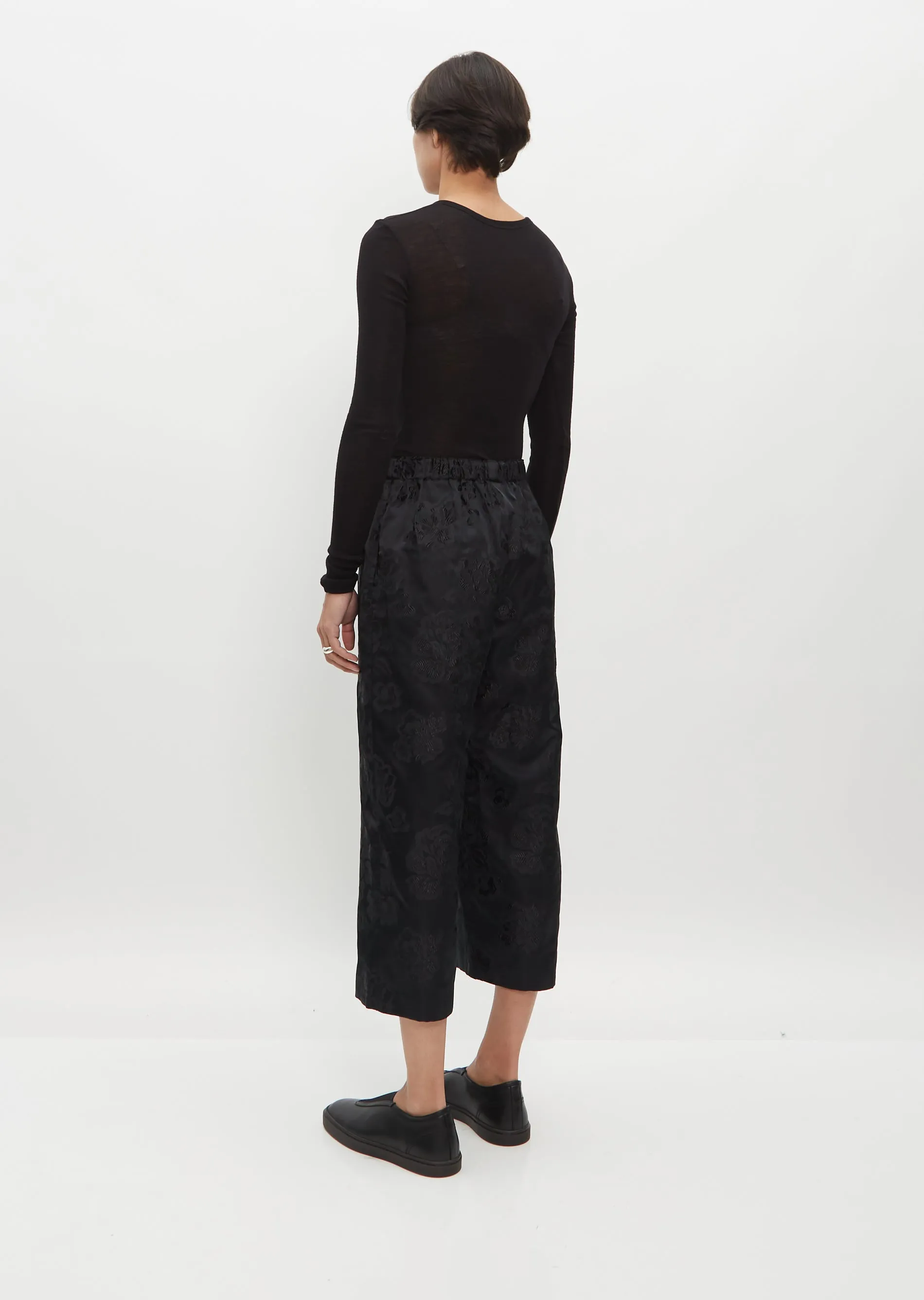 Jacquard Floral Pants