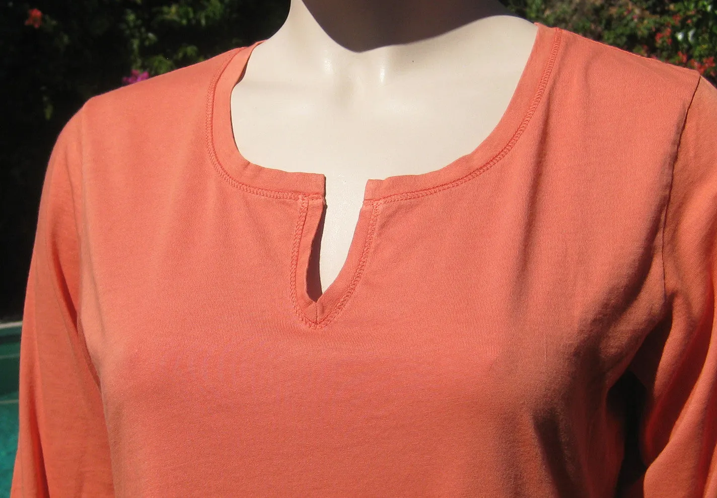 Lightweight Jersey Tunic - Orange