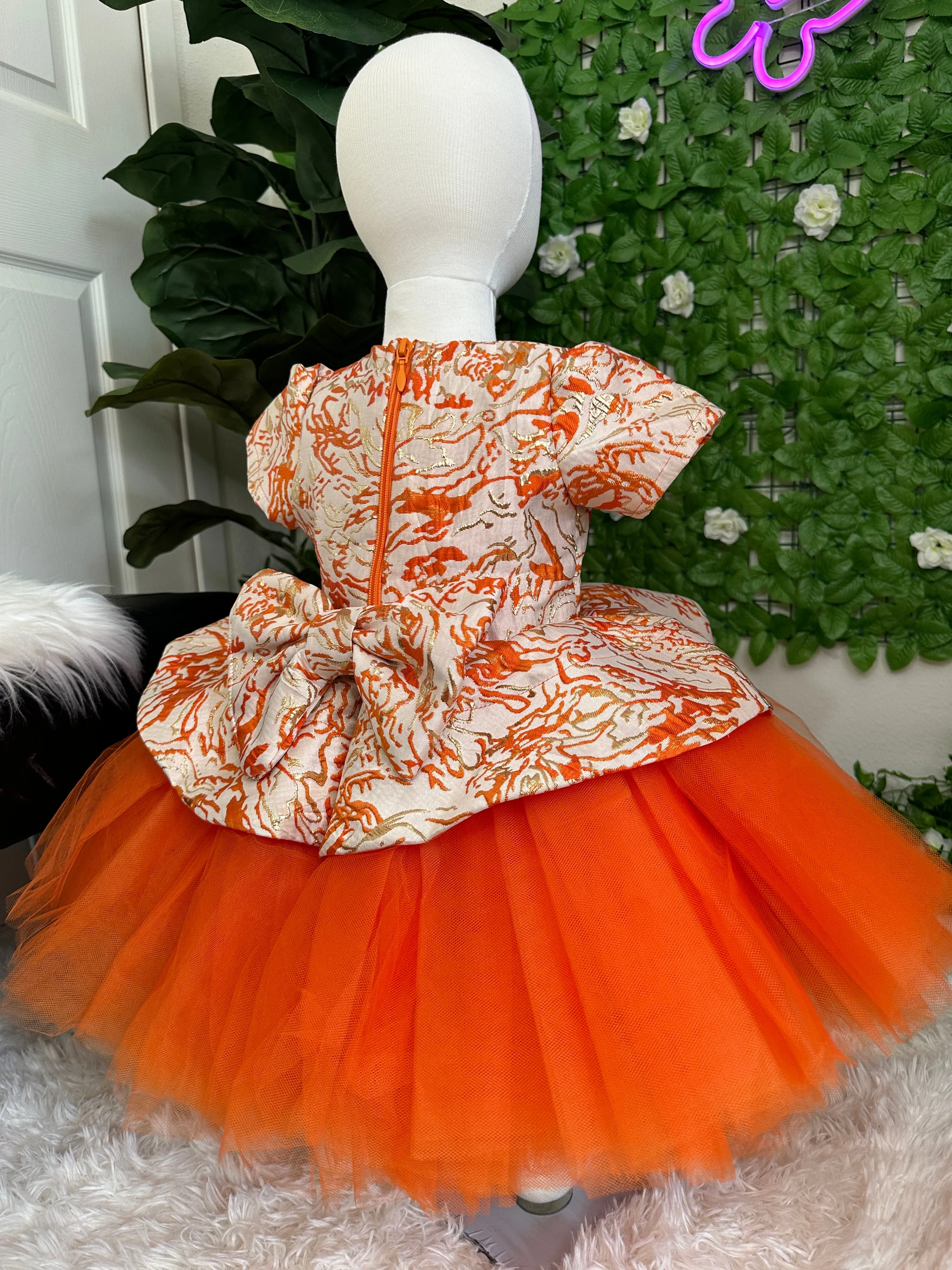 Luxury Damask Ball Dress