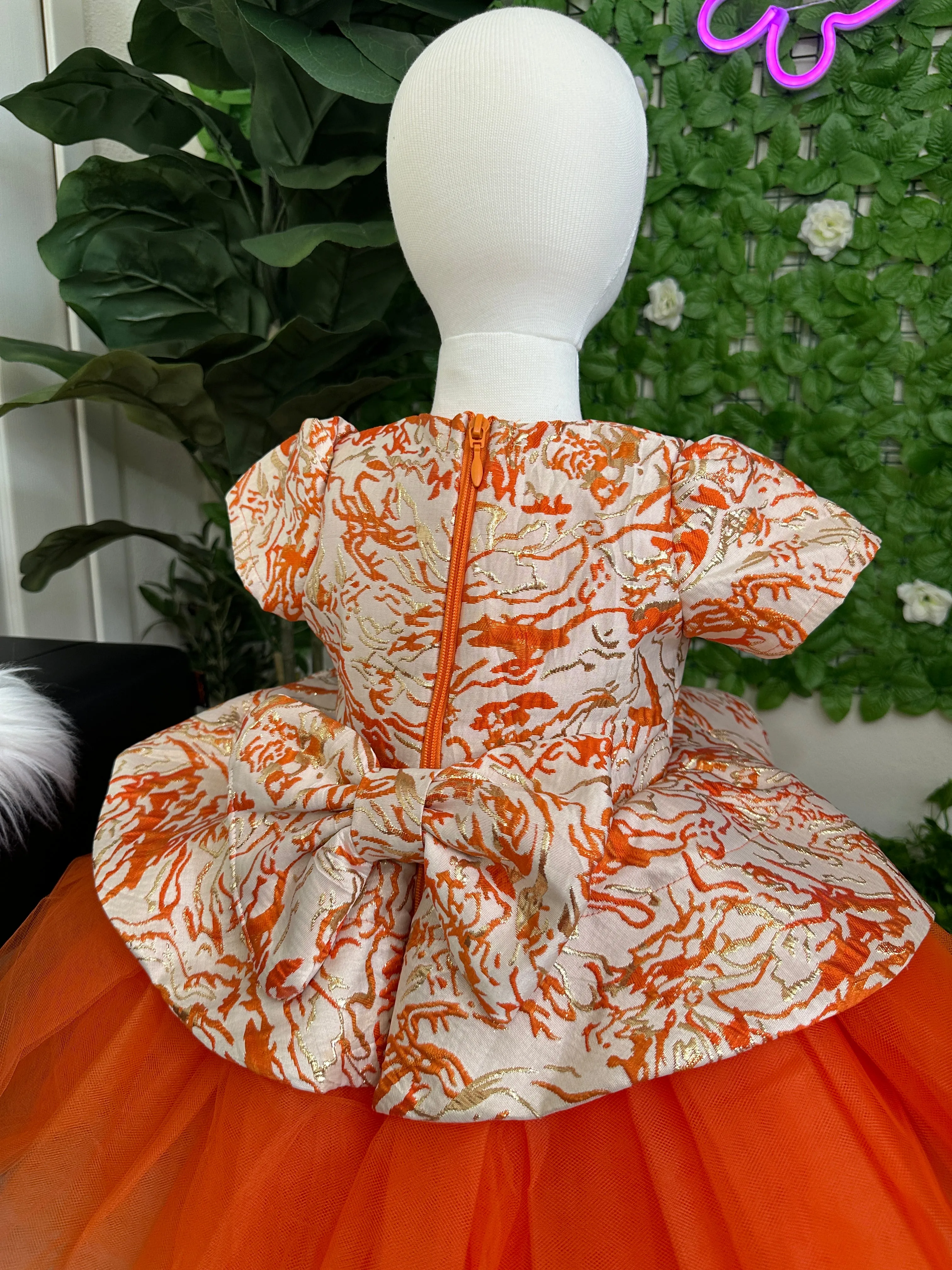 Luxury Damask Ball Dress
