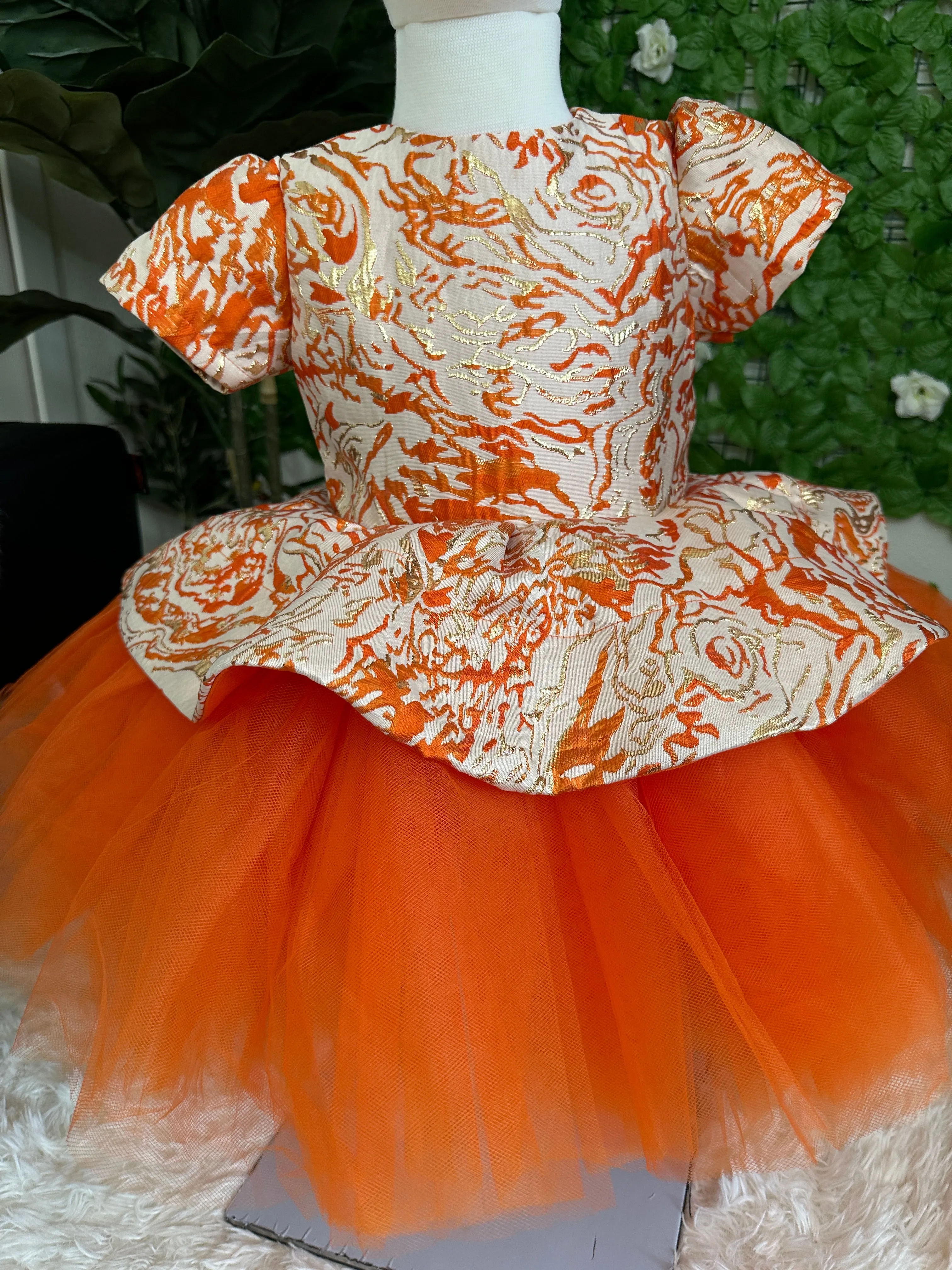 Luxury Damask Ball Dress