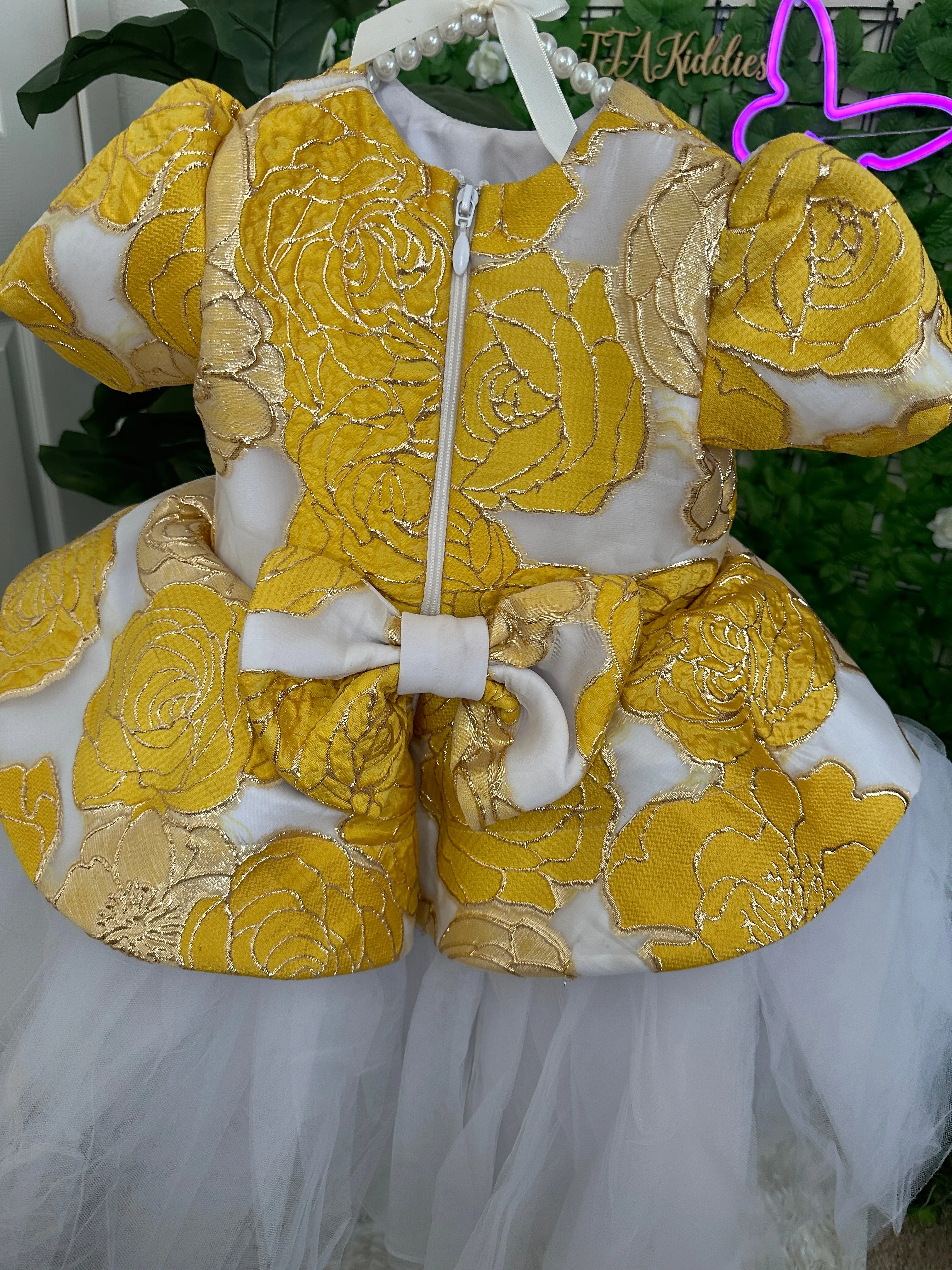 Luxury Damask Ball Dress