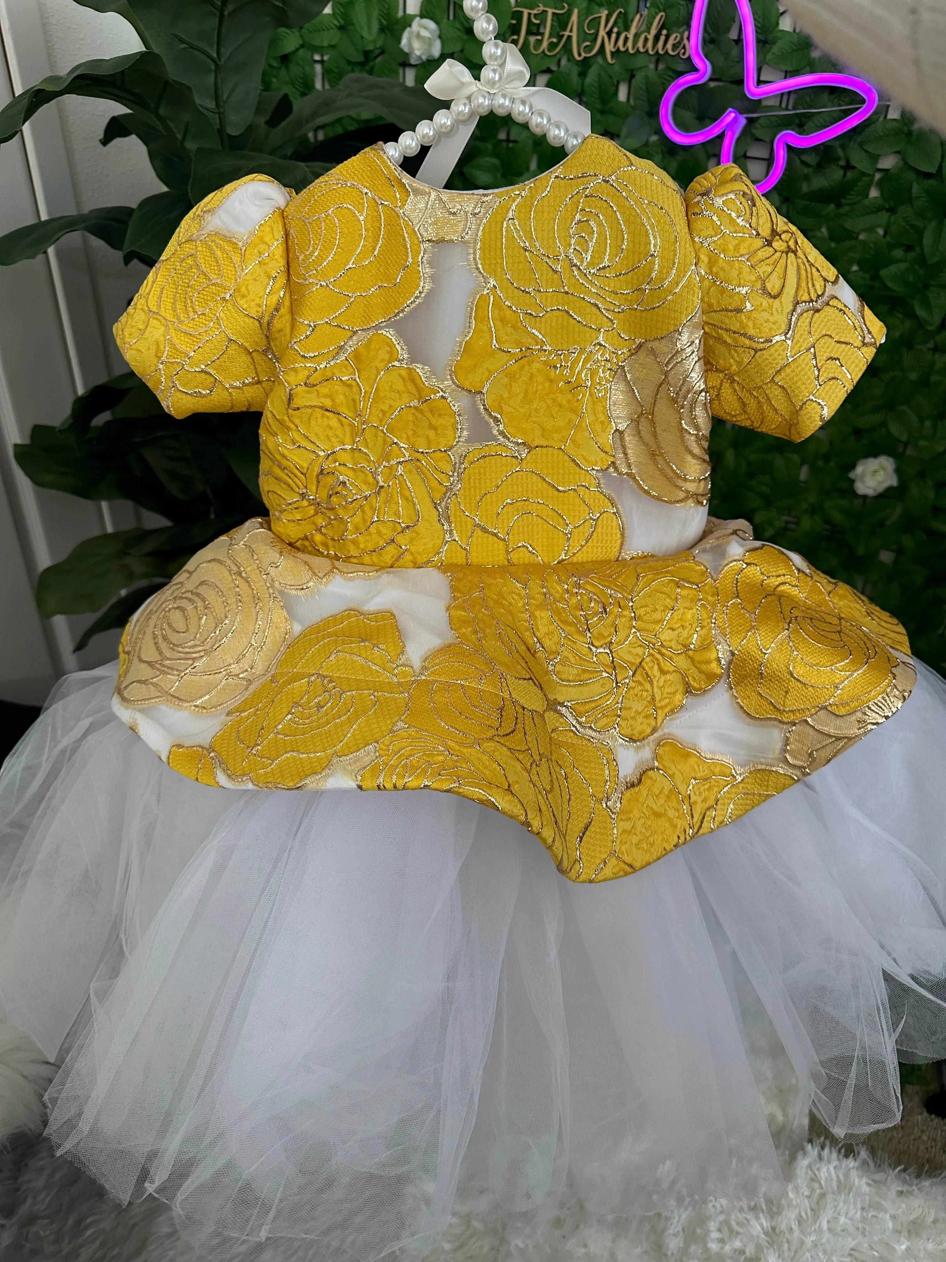 Luxury Damask Ball Dress
