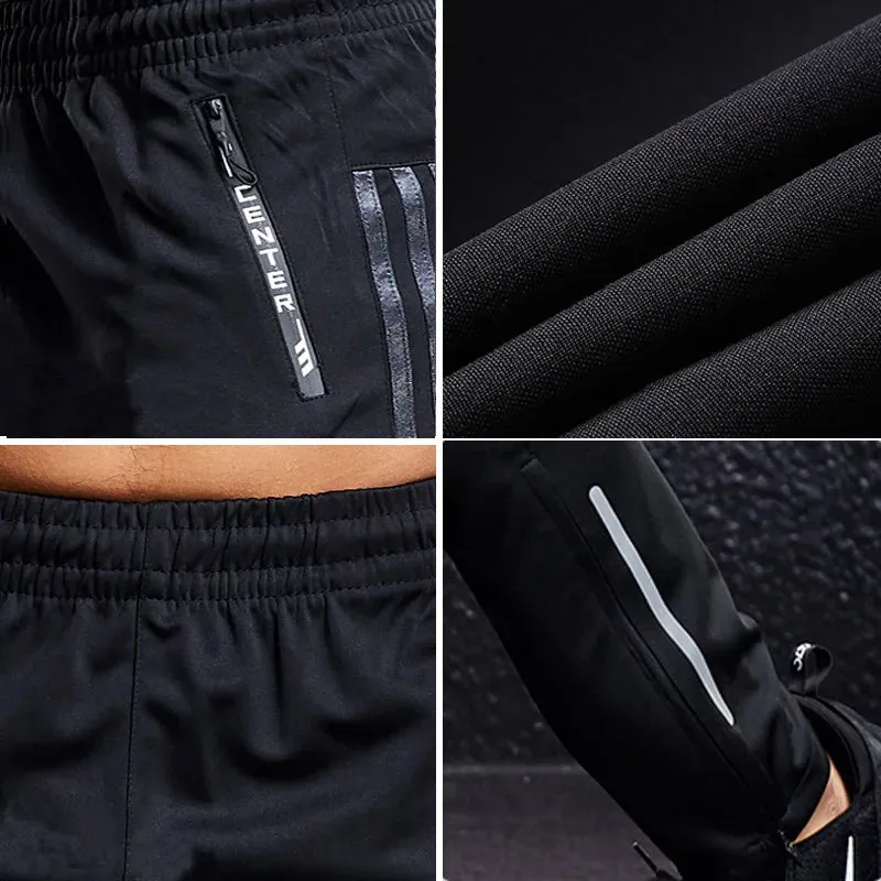 Men's Running Pants With Zipper Pockets