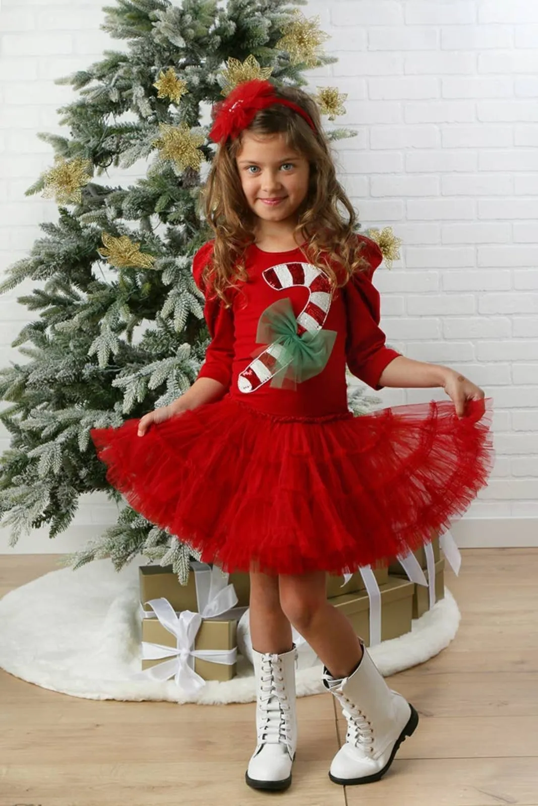 Ooh! La, La! Couture Baby Girls Candy Cane Onesie Tutu Dress