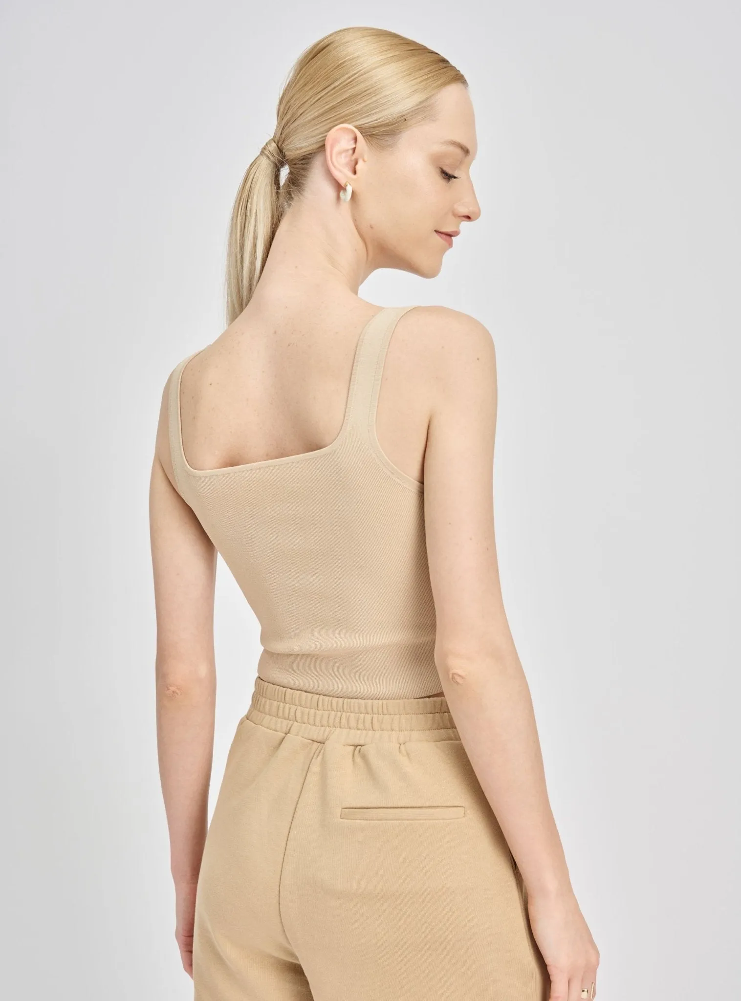 ROSEMARY jersey knit top (Nude)