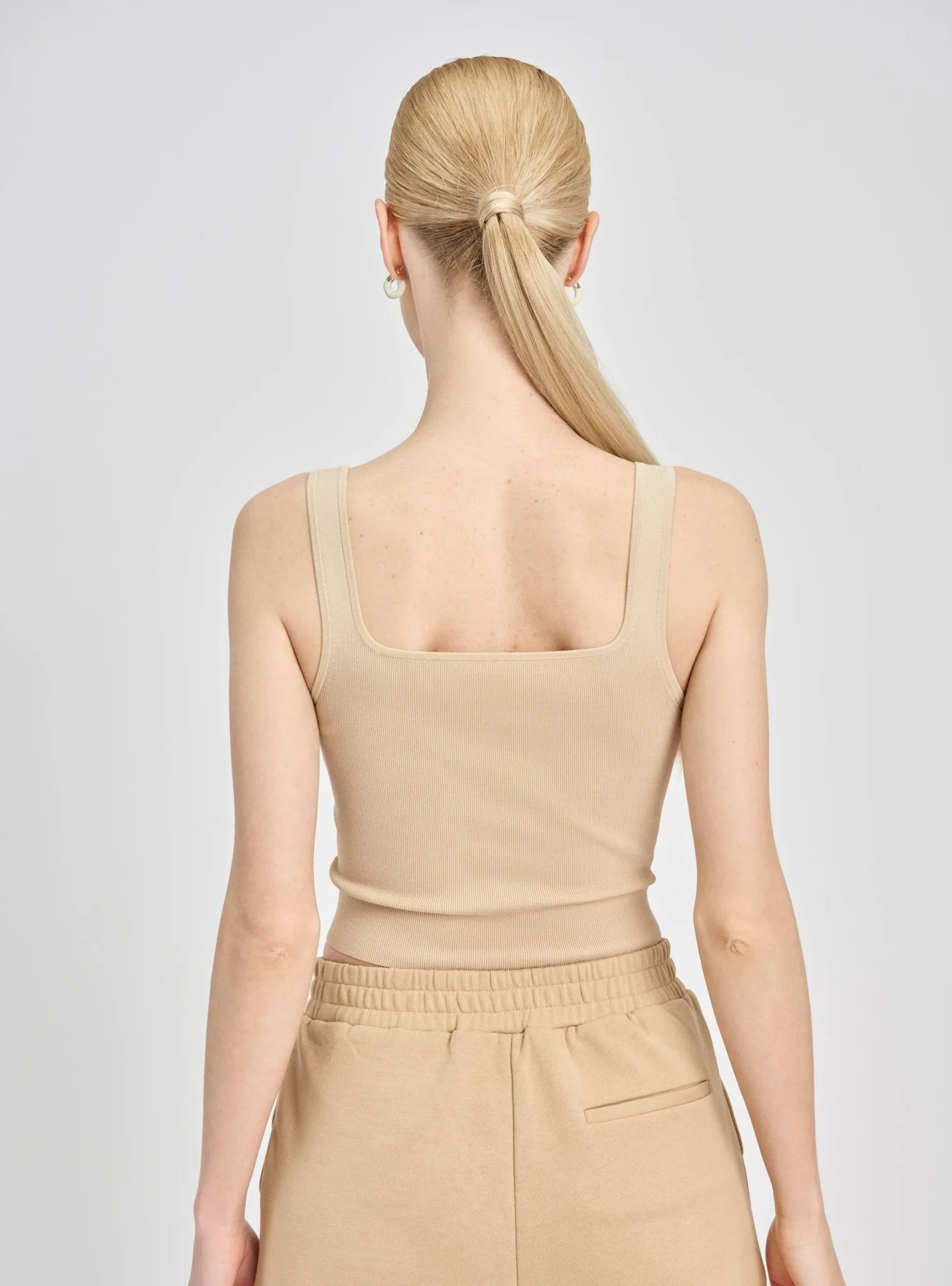 ROSEMARY jersey knit top (Nude)