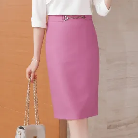 Skirt women Summer High-waiste Midi Pencil Skirt