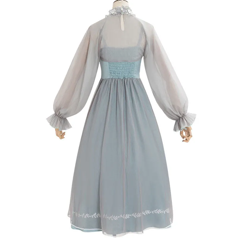 The Sea & Forest ~ Elegant Empire Waist Chiffon Dress Classic Long Lolita Dress