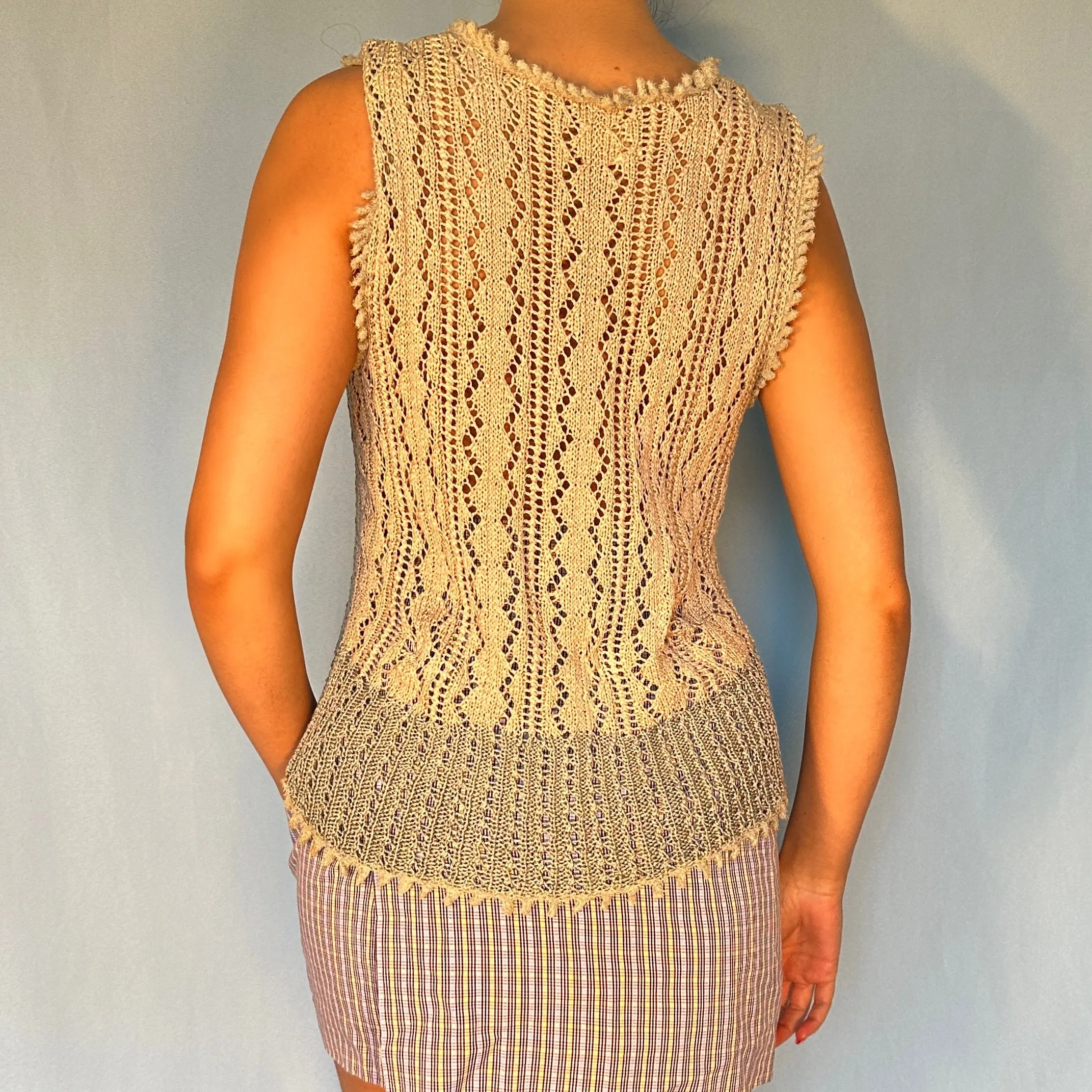 Vivienne Westwood Fall 1994 “On Liberty” Runway Knit Crochet Top