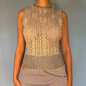Vivienne Westwood Fall 1994 “On Liberty” Runway Knit Crochet Top